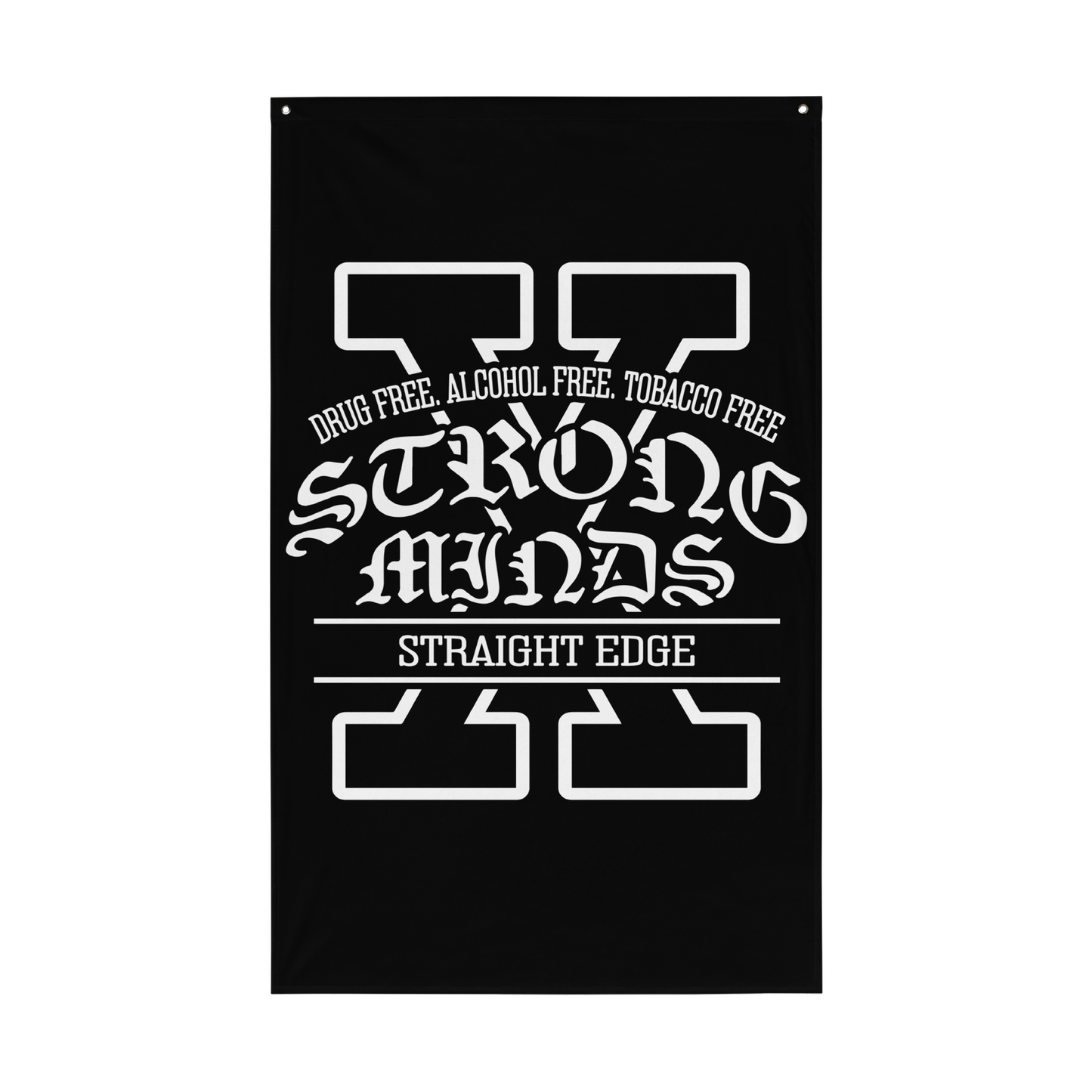 X Wall Flag (Black)