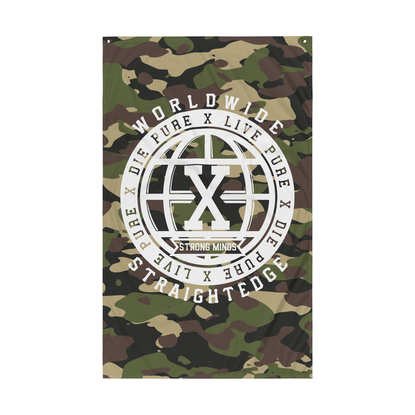 Worldwide Wall Flag (Camo)