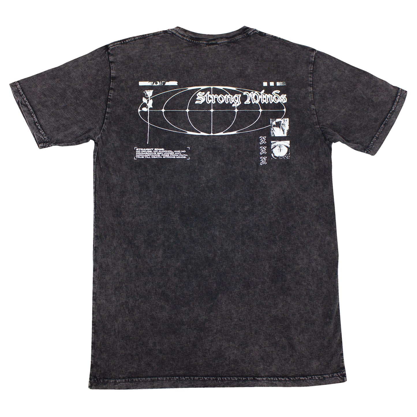 Mineral Wash Rose Tee Back