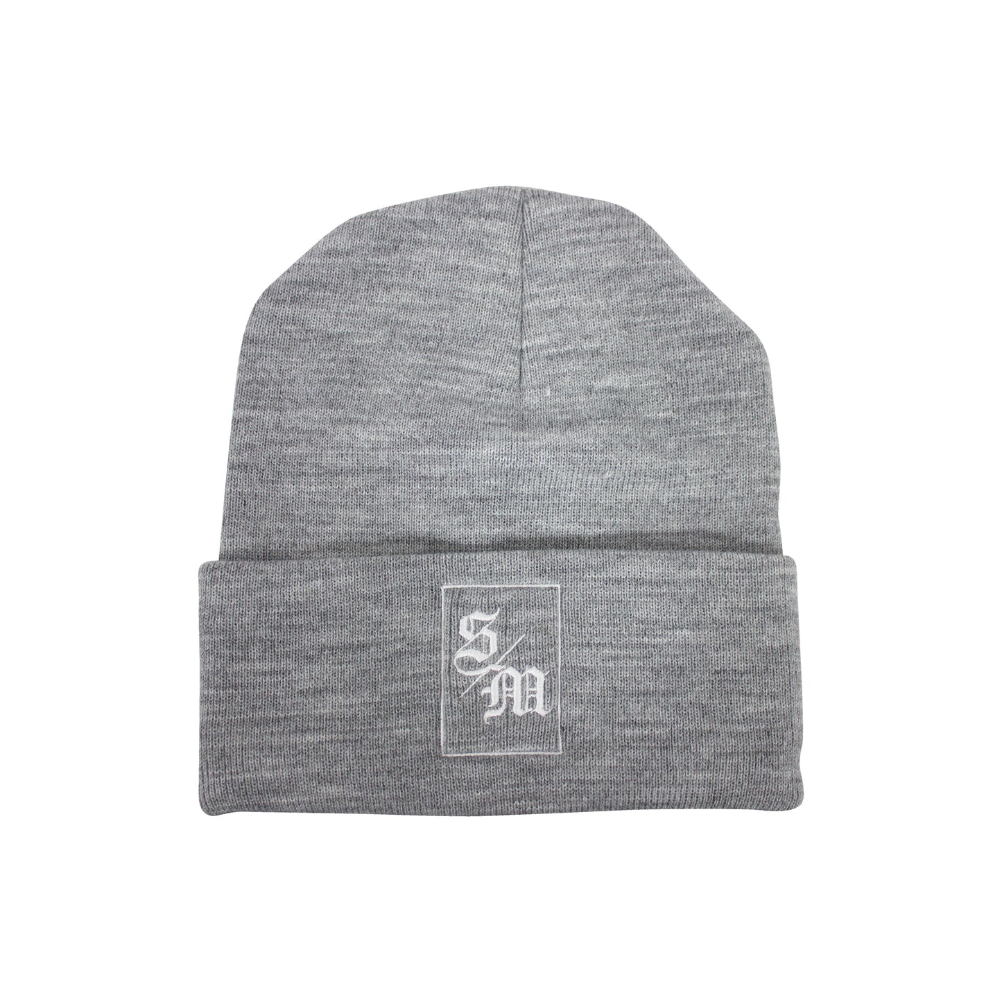 SM Initials Grey Beanie