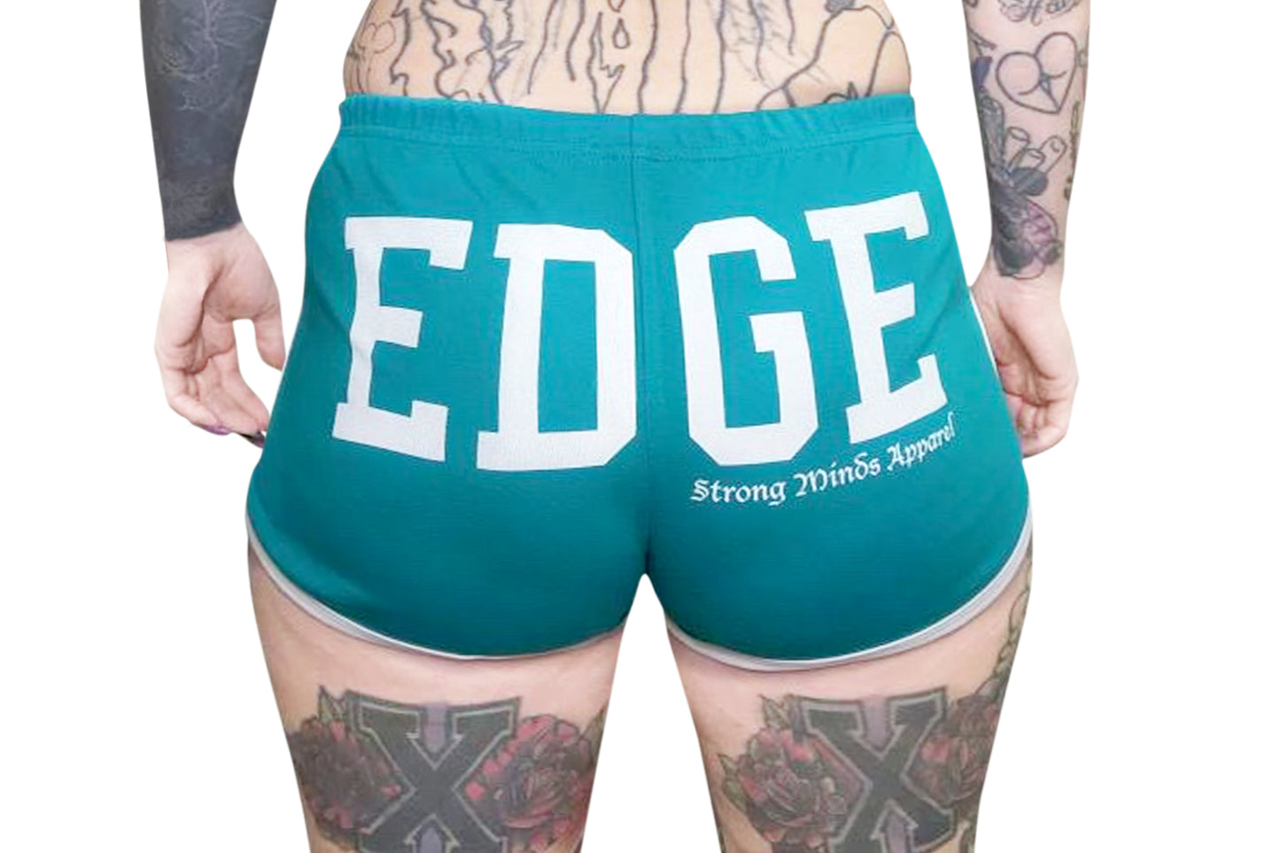 New Era Edge Women's Shorts Teal Back