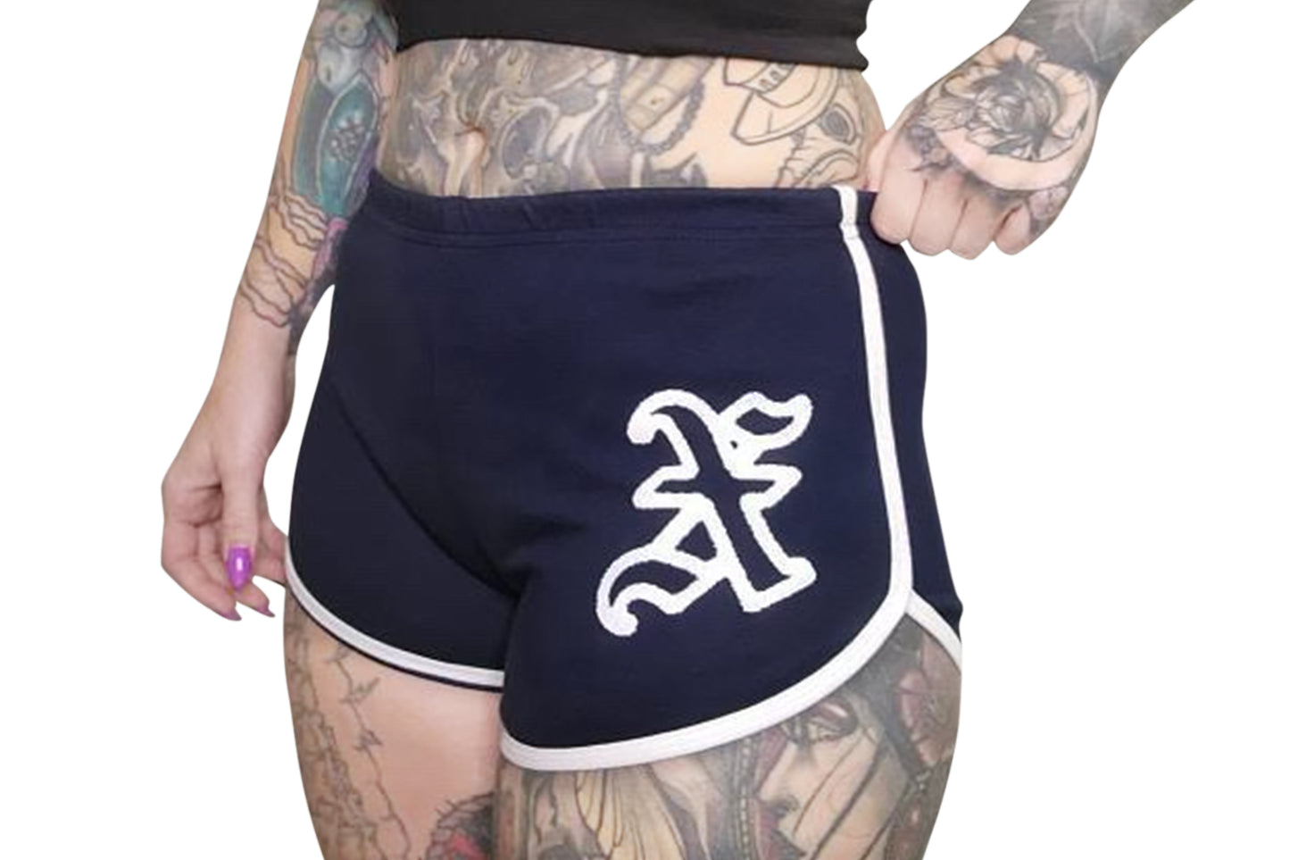 New Era Edge Women's Shorts Navy Side