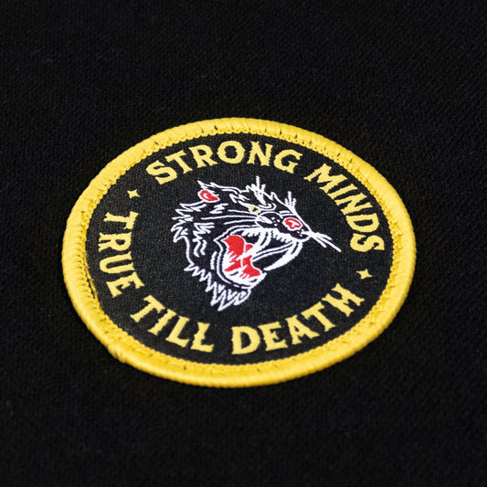 True Till Death Hoodie detail