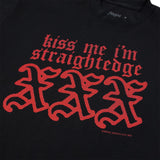 kiss me i'm straightedge tee