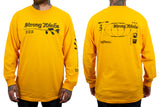 Gold Rose Long Sleeve Front and Back