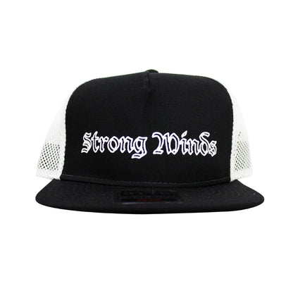 Strong Minds Black and White Otto Hat Front