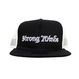 Strong Minds Black and White Otto Hat Front