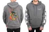 Dragon X Pigment-Dye Hoodie Front and Back