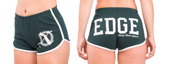 Edge Women's Shorts Green Front and Back