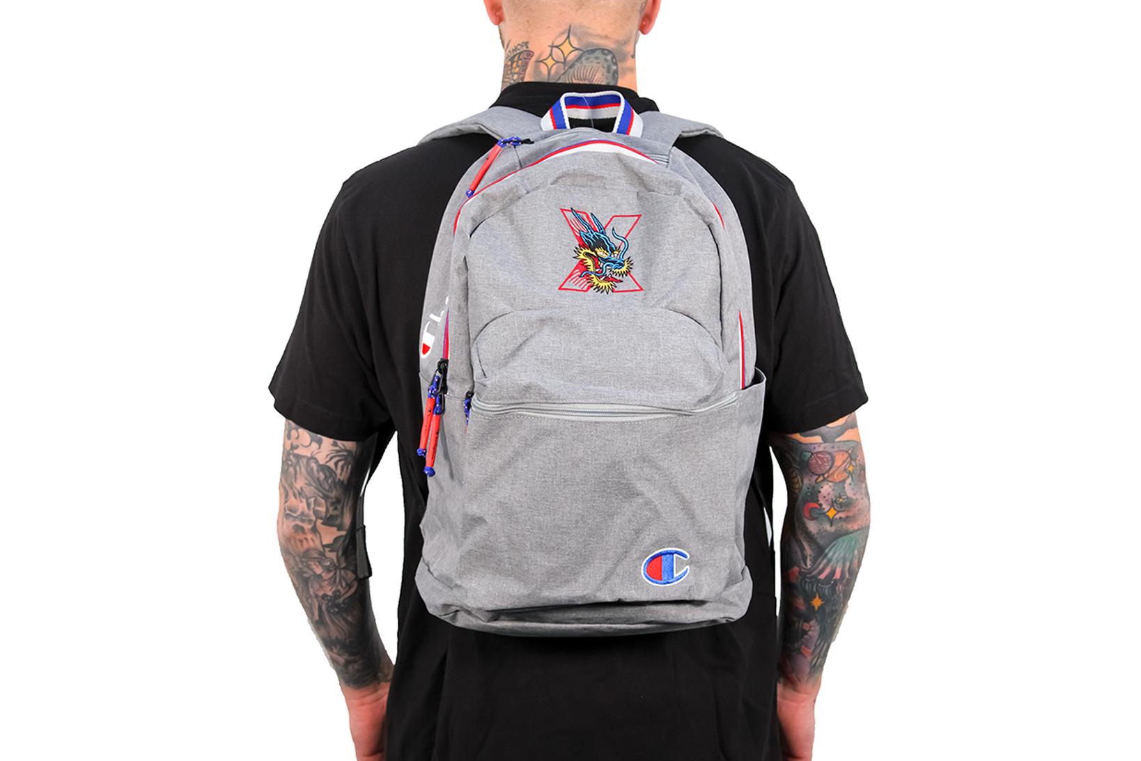 Dragon X Champion Backpack Heather Grey LIMITED Strong Minds