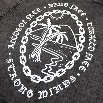 Drug Free Hoodie detail