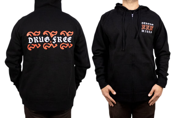 XXX Drug Free Zip-Up front and back