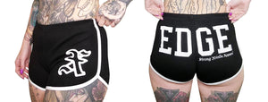 New Era Edge Women's Shorts Black Front and Back