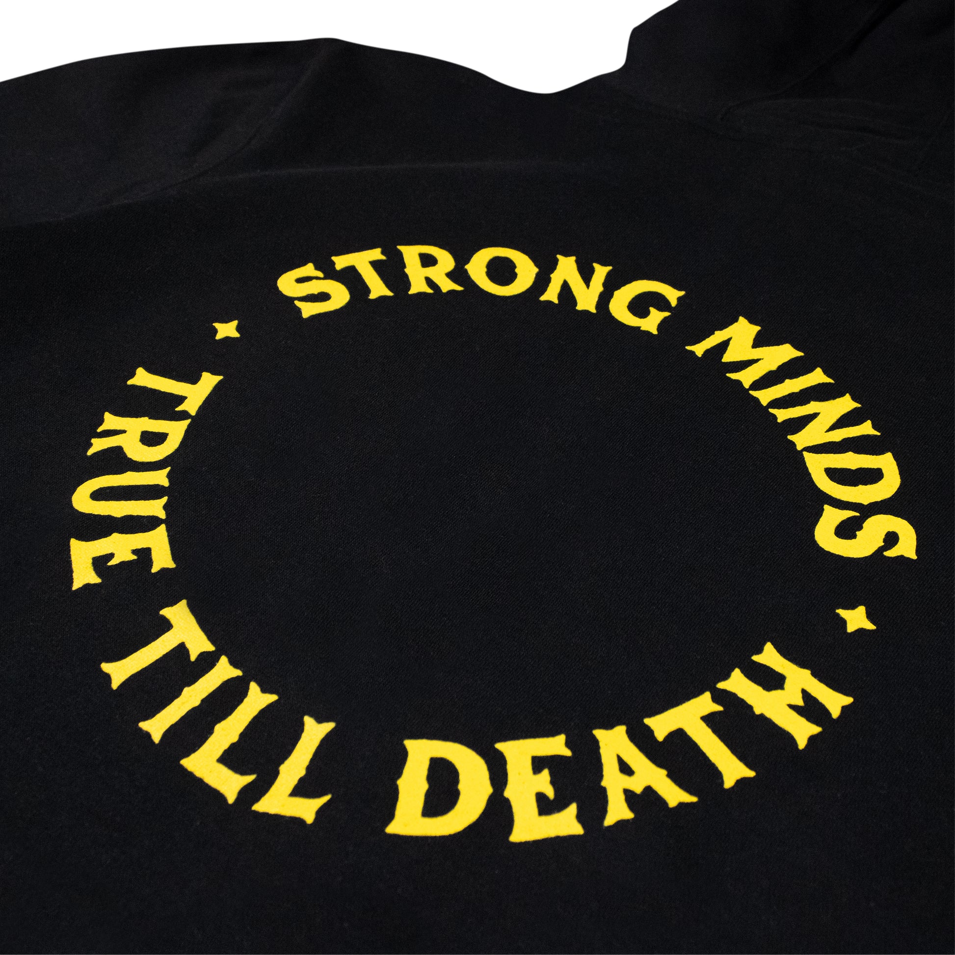 True Till Death Hoodie detail back