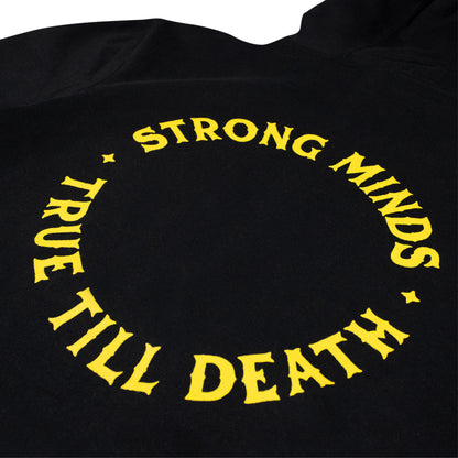 True Till Death Hoodie detail back